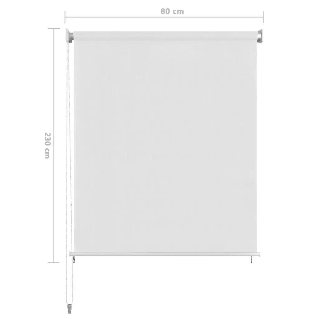 Tenda a Rullo per Esterni Bianca 80x230 cm in HDPE cod mxl 70181