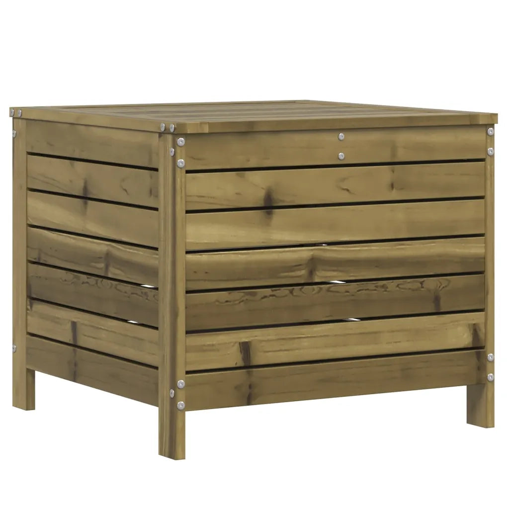 Poggiapiedi da Giardino 62x63,5x53,5cm Legno Impregnato di Pino 844907