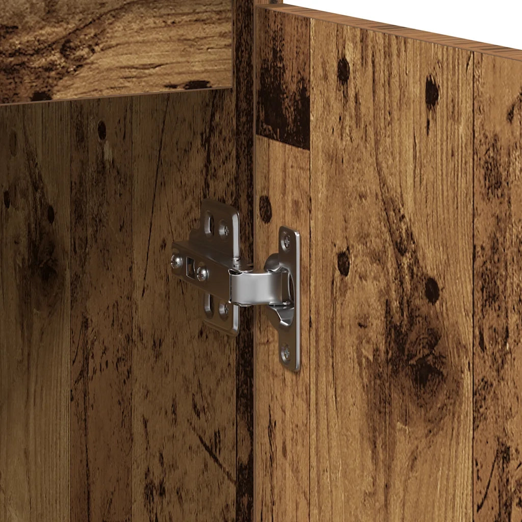 Credenza Legno Antico 57x34x76 cm in Legno Multistrato