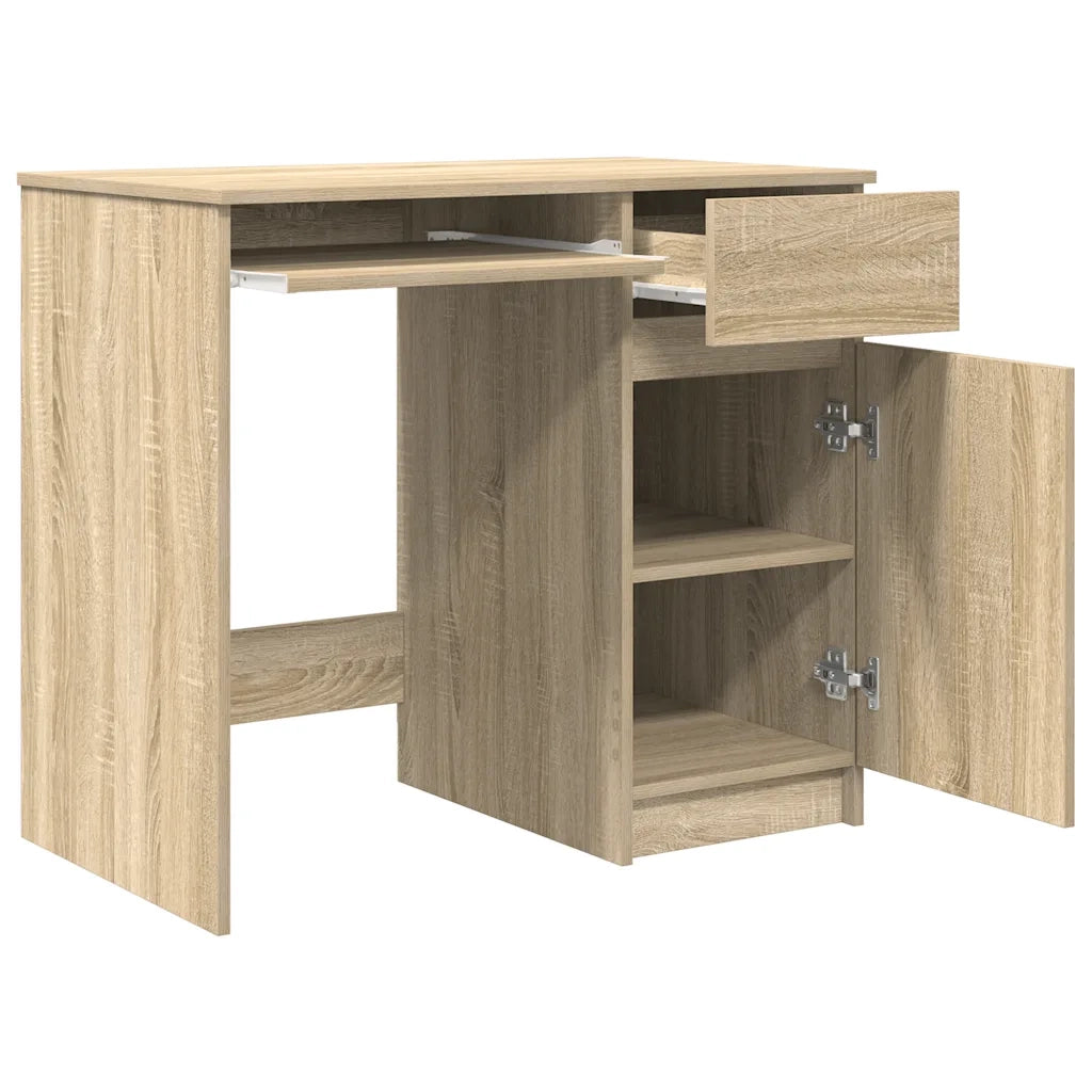 vidaXL Scrivania Rovere Sonoma 86x49x76 cm in Legno Multistrato