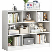 Scaffale aperto moderno grande bianco mensola armadio cassettiera 8 ripiani
