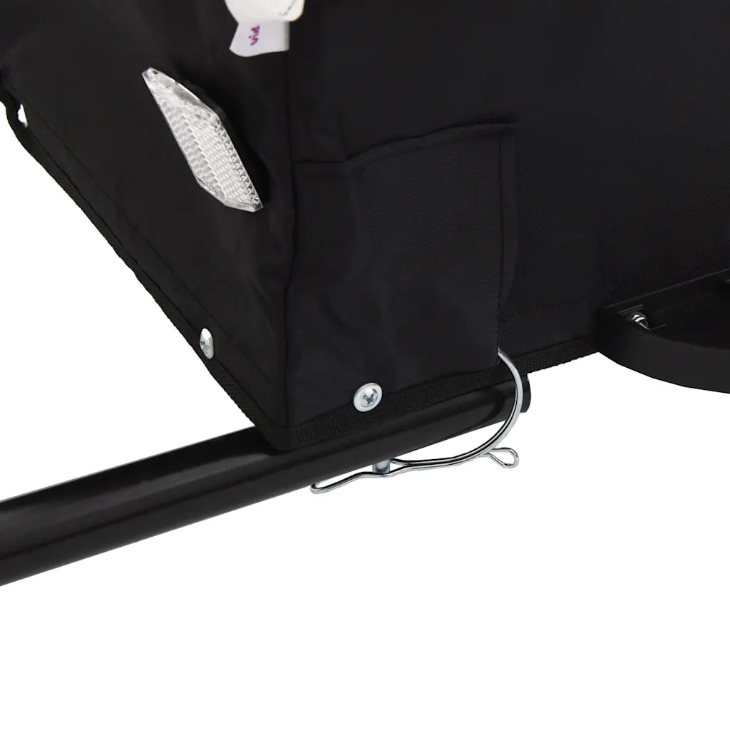 Rimorchio da Bici Nero e Blu 45 kg in Ferro CFW9588767