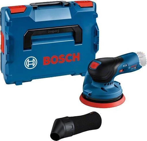 Bosch 0 601 372 100 GEX 12V-125 Professional Levigatrice rotoorbitale a batteria 12 V 10000 giri-min Velcro colore Nero Blu Rosso