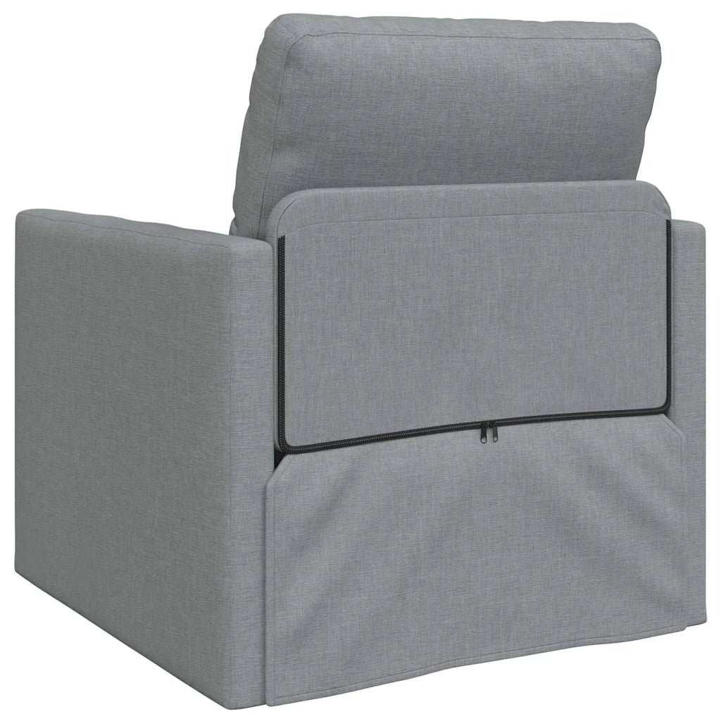 Divano letto-Sofa Letto-Daybed Grigio chiaro 74 x 77 x 81 cm Tessuto