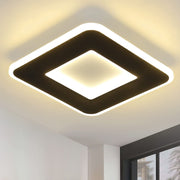 ZMH Lampada da soffitto LED bianca e nera per corridoio, 24 cm, per soggiorno