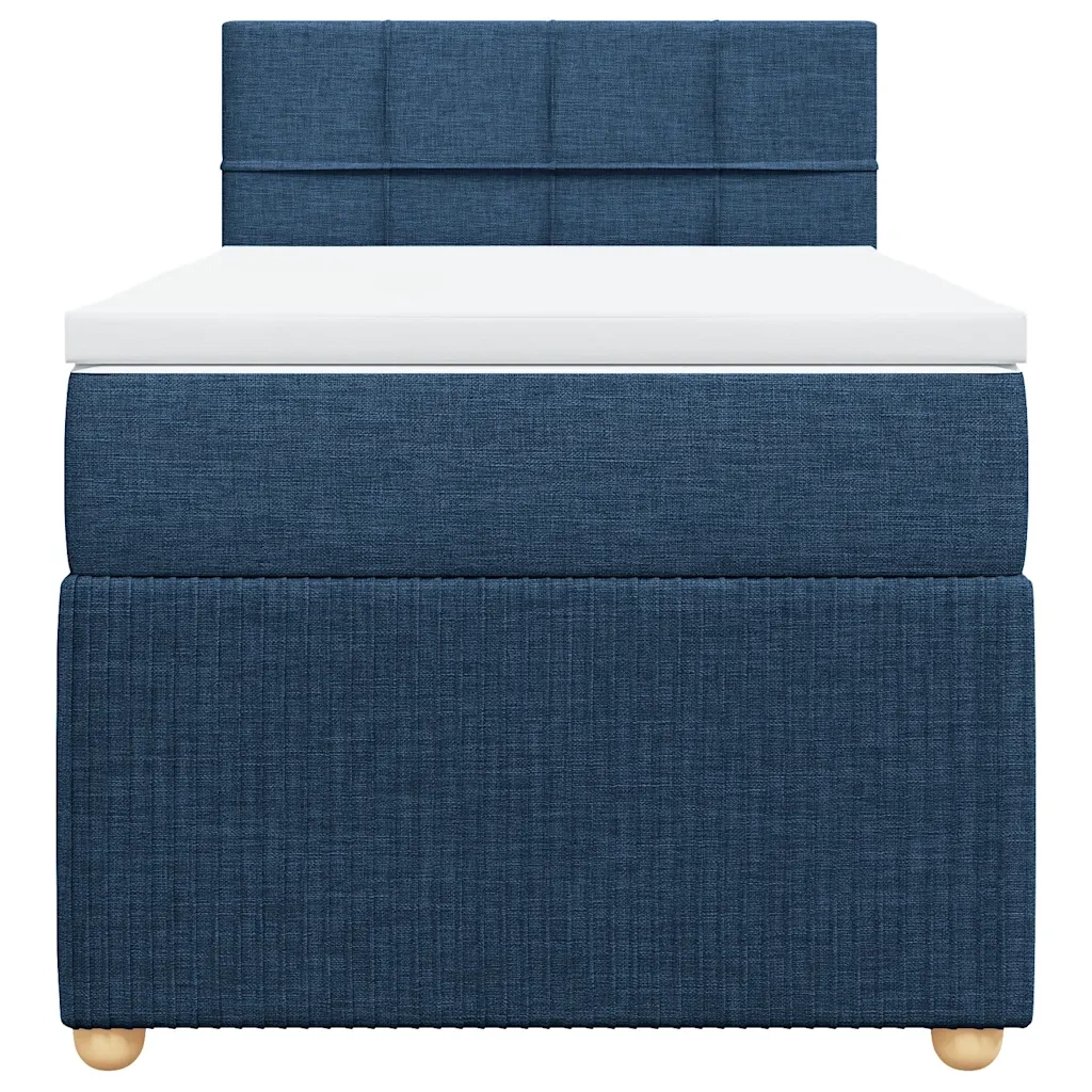 Giroletto a Molle con Materasso Blu 90x190 cm in Tessuto 3289617