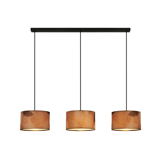 Lampadario Moderno Mata Metallo Nero 3 Luci E27