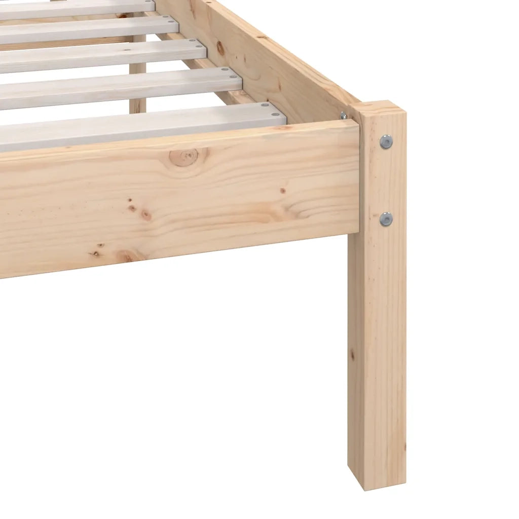 Giroletto senza Materasso in Legno Massello 200x200 cm