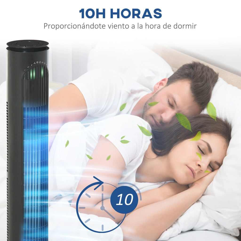 Ventilatore a Torre Silenzioso con Telecomando ¨C Zephmum ¨C Grigio Scuro
