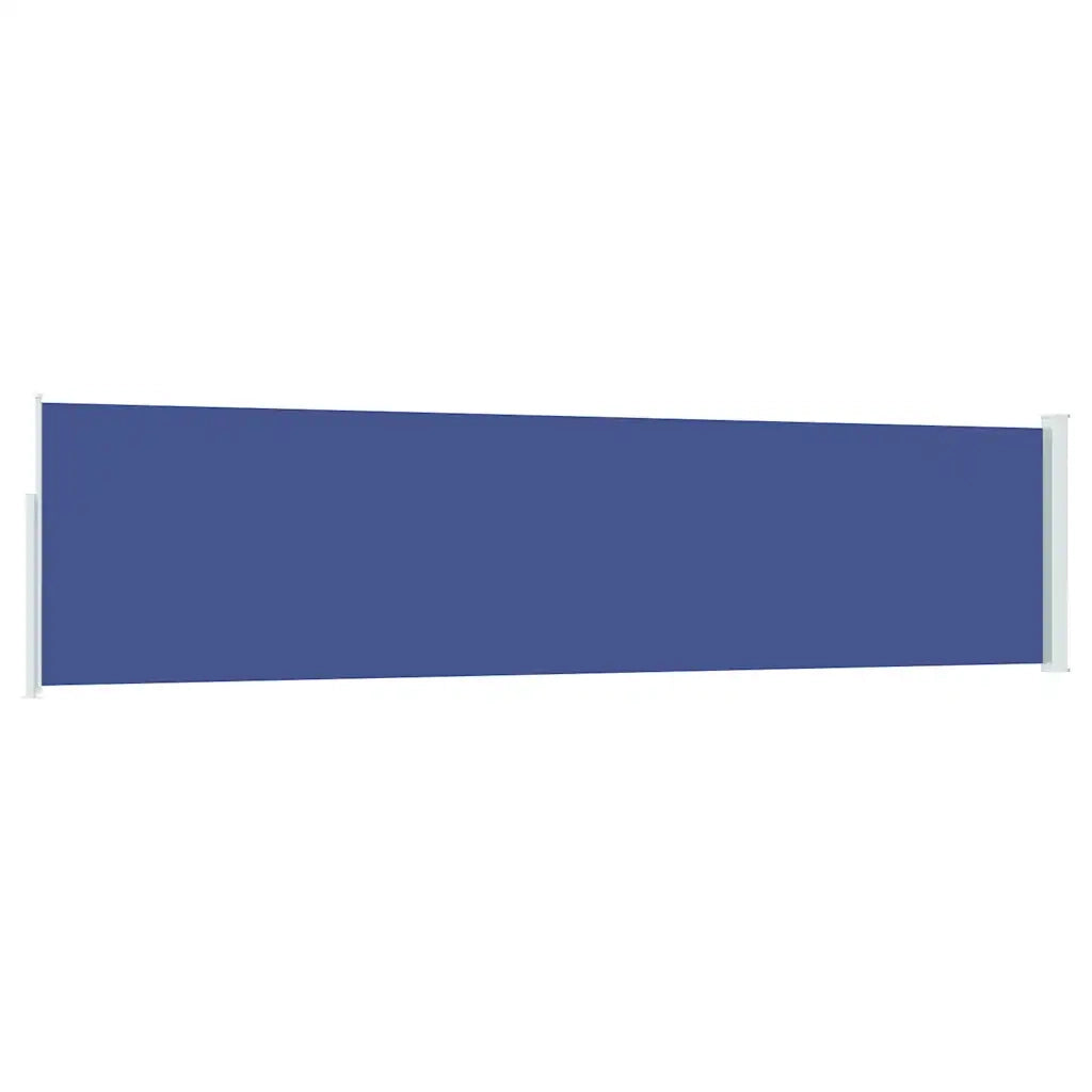 Tenda da Sole | Tenda laterale Retrattile per Patio 120x500 cm Blu