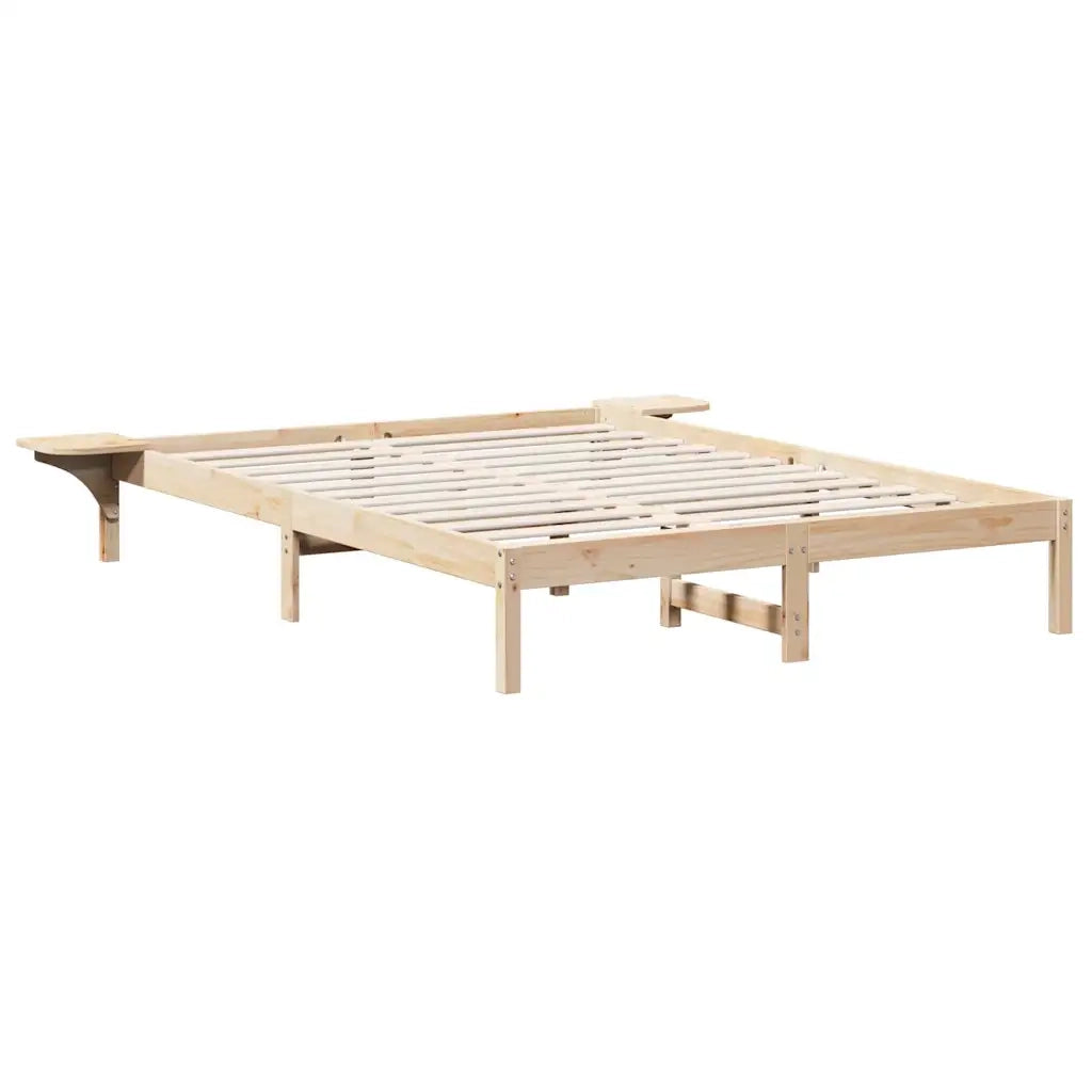 Struttura del letto Naturale 150 x 200 cm Pino massello 873184