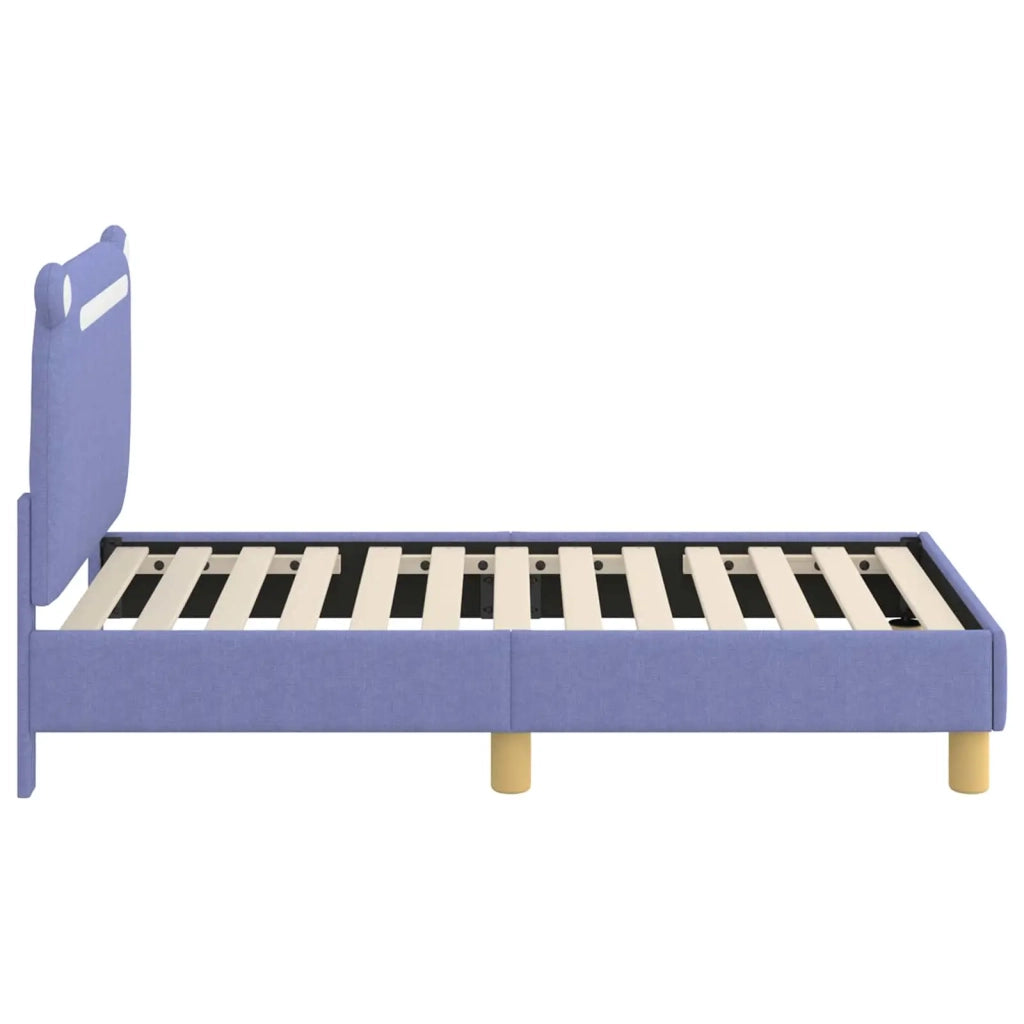 Letto singolo | Letto per adulti | Struttura letto per bambini con testata Blu jeans 70 x 140 cm