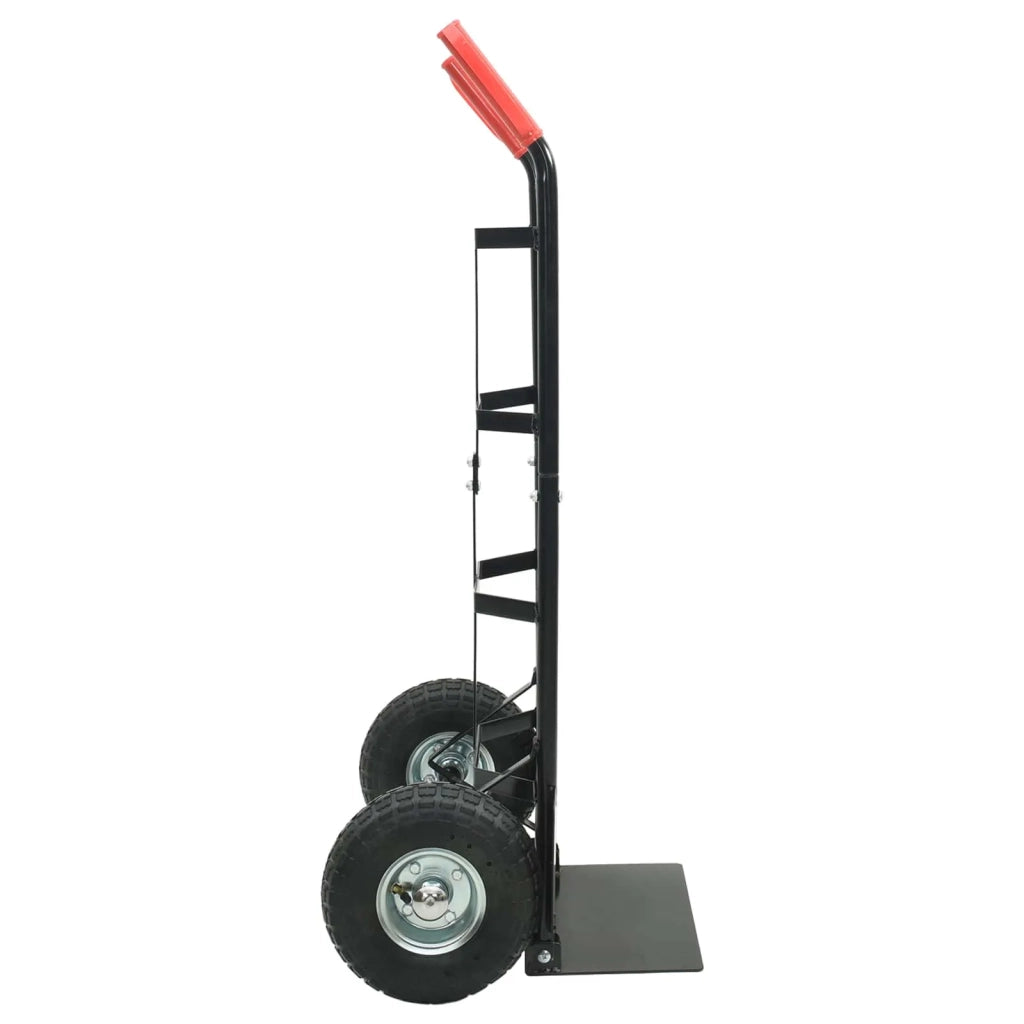 Carrello Pieghevole Estensibile Nero e Rosso 57 x 46 x 113 cm CFW6832211