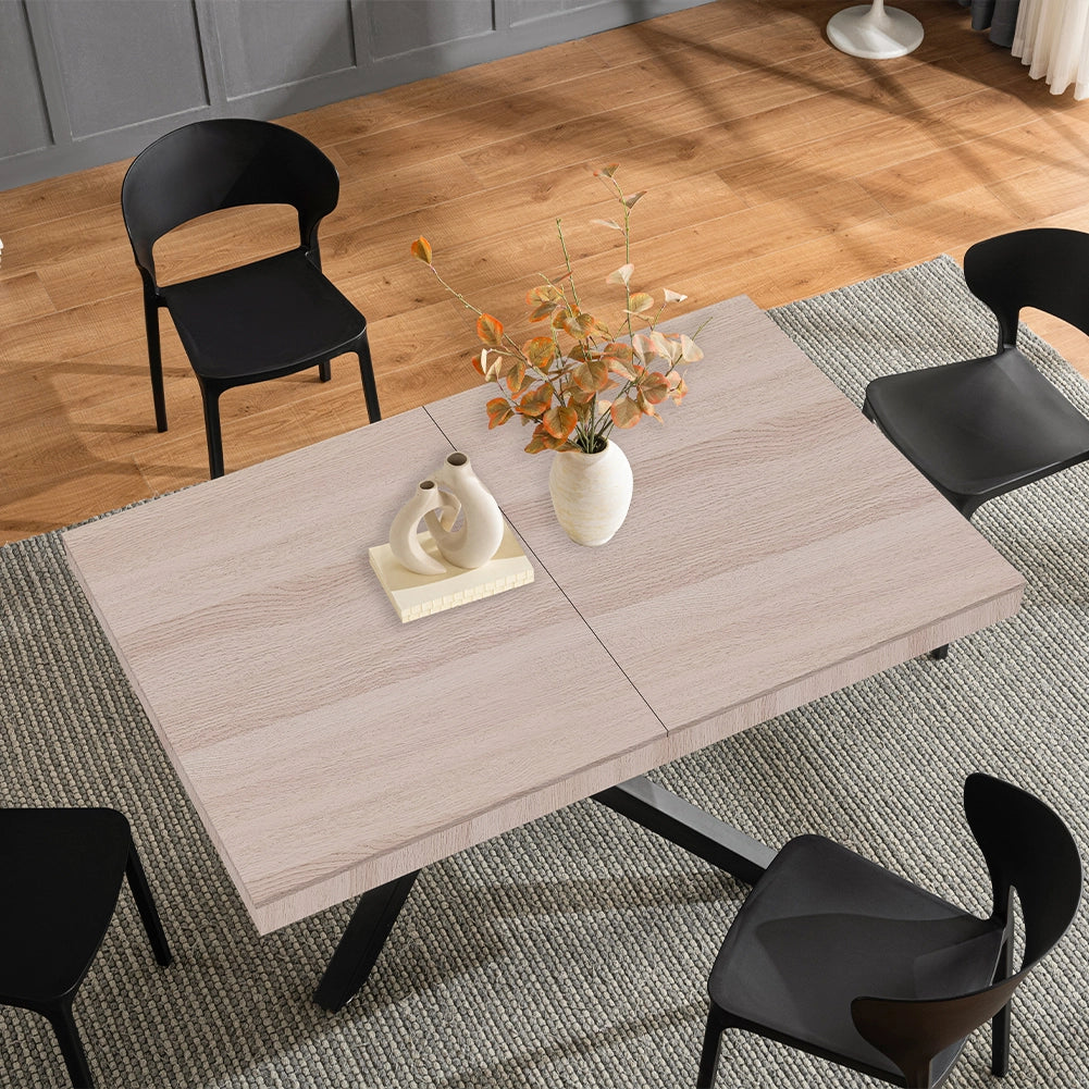 Tavolo da Pranzo Cucina Allungabile Estensibile 90 x 140 fino a 220 cm Olmo Perl