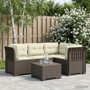 Divano da Giardino 4 Posti con Cuscini Aspetto Rattan PP 3443990