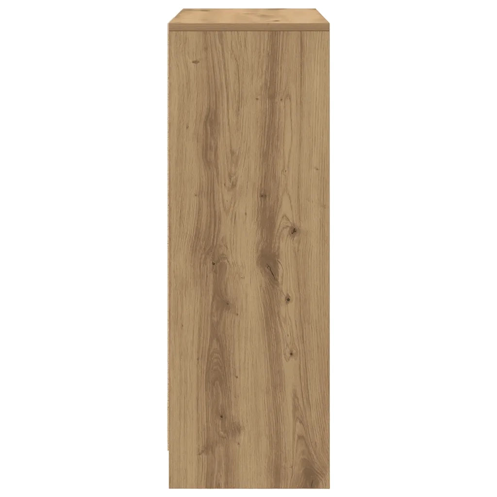 Credenza con Cassetti e Ante-Buffet-Armadio da cucina Rovere Artigianale 73x31x90 cm