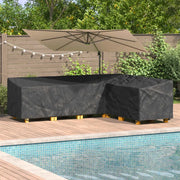 vidaXL Copertura per mobili da esterno 286 x 222 x 80 cm Tessuto 210D
