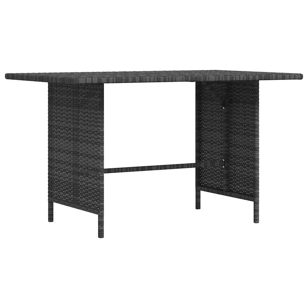 Tavolo da Pranzo da Giardino Grigio 110x70x65 cm in Polyrattan cod mxl 70459