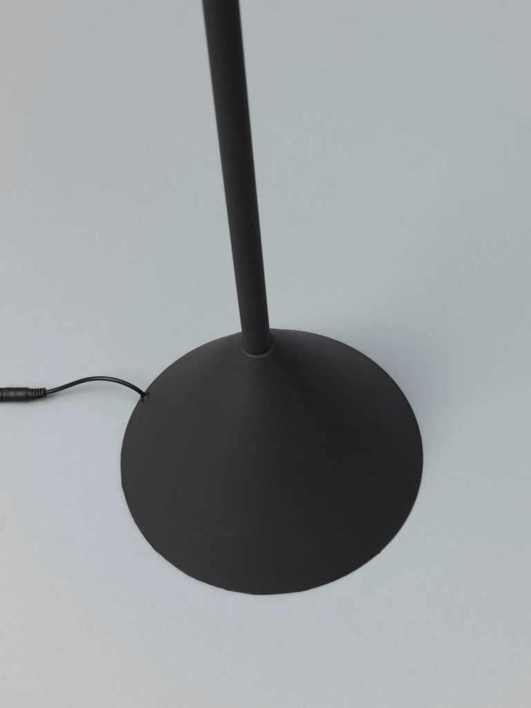 Lampada da Terra Ø40xH156 cm in Metallo Indi Nero