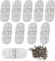 Set di 10 Chiusini in Acciaio Inossidabile per Porte con Viti