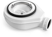 Doccia con sifone 90mm, diametro di scarico 40/50mm, impianto di scarico con sifone per cabine doccia, doccia con dispositivo di intercettazione dell'odore + setaccio per capelli