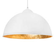 Lampada da soffitto bianca Mezza Globo Metallo Industriale Moderna