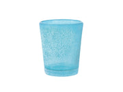 Confezione 6  bicchieri liquore giada in vetro azzurro cl 5