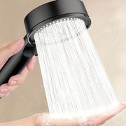 Douchekop a alta pressione - 5 posizioni - Maniglione da bagno - Nero - Douchekop idrodiffusore - Douchekop con doccia a pioggia - Douchekop lussuoso e moderno