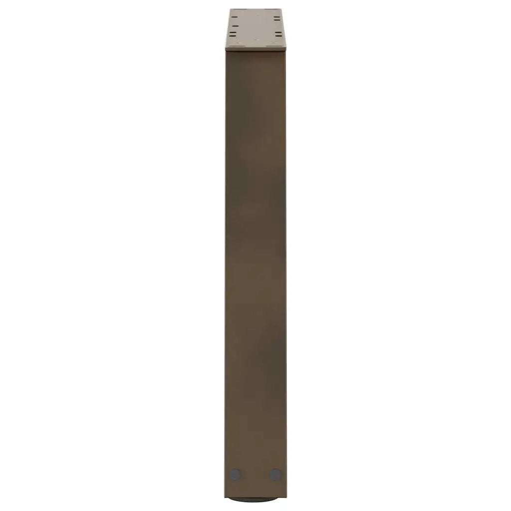 vidaXL Gambe per Tavolino da Caffè a Forma di V 2 pz Acciaio Naturale 50x(42-43,3) cm Acciaio