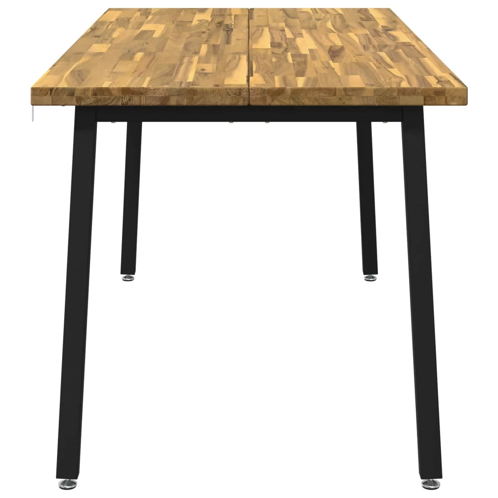 Tavolo da pranzo quadrato 160 x 70 x 75 cm Bianco 3425025
