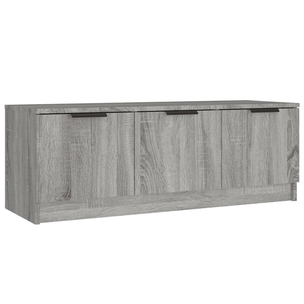 Mobile TV multimediale mensola TV credenza TV sala da pranzo soggiorno camera da letto Sonoma 102 x 35 x 36,5 cm legno ingegnerizzato grigio 02_0028350