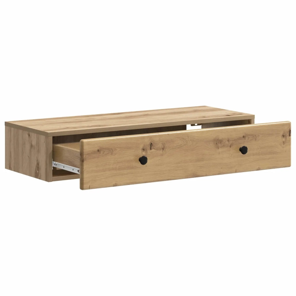 Tavolino da Parete Laterale Rovere Artigianale 899184