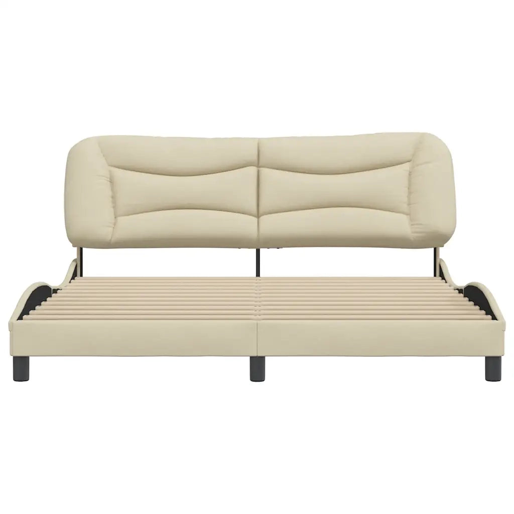 Giroletto senza Materasso Hvar Crema 180x200 cm in Tessuto 3207791