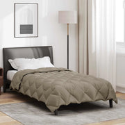 Duvet Invernale Grigio chiaro 135 x 220 cm Microfibra