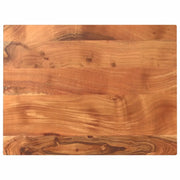 Piano Tavolo 80x50x2,5 cm Rettangolare Legno Massello Acacia