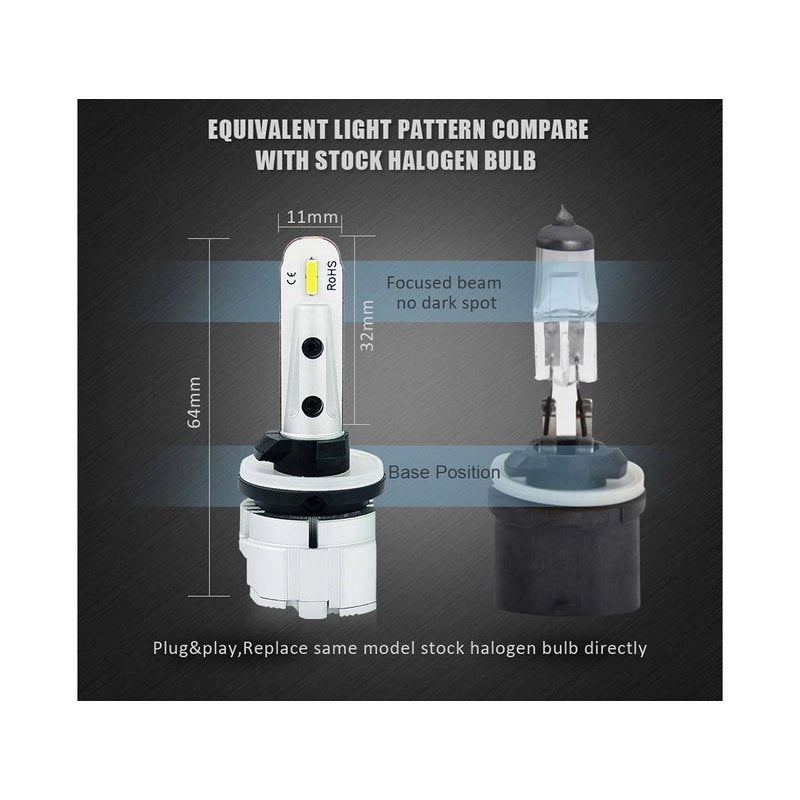 Lampada Led 881 12V 20W Fendinebbia IP65 Bianco 6000K 2000LM 360 Gradi Canbus Slim