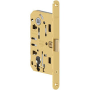 SERRATURA LEGNO INFILARE MEDIANA EVOLUTION AGB - B.T OTTONATO F.MM 18 F.SAGOM SCR+Q8 E.MM 50- 1 pezzi