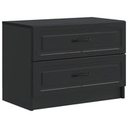 Armadio da Notte Nero 62 x 34,5 x 44,5 cm Legno ingegnerizzato