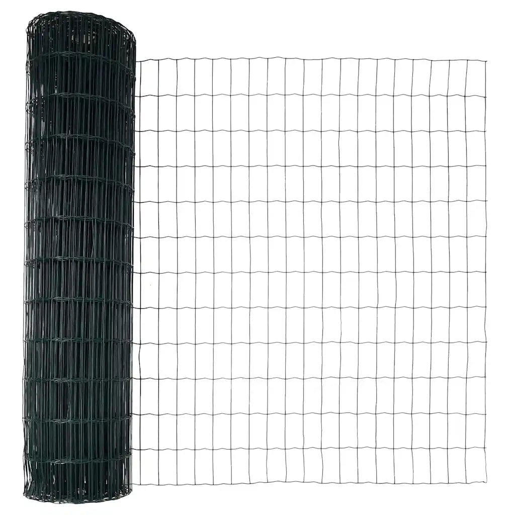 Recinzione da Giardino | Recinzione con Posto Verde 1,2 x 10 m Acciaio e PVC