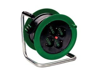 AVVOLGICAVO CIVILE ELETTRICO ONDINO 4 PRESE- - ø mm.195 cavo mt.15 H05VV-F sezione 3G1,5 146101 - 1 pezzi FANTON