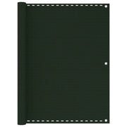Paravento da Balcone Verde Scuro 120x300 cm in HDPE