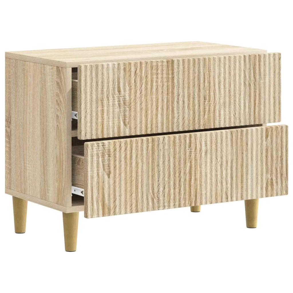 Comodino | Armadio da Notte | Mobiletto da notte con cassetto Rovere Sonoma 62 x 34,5 x 48 cm