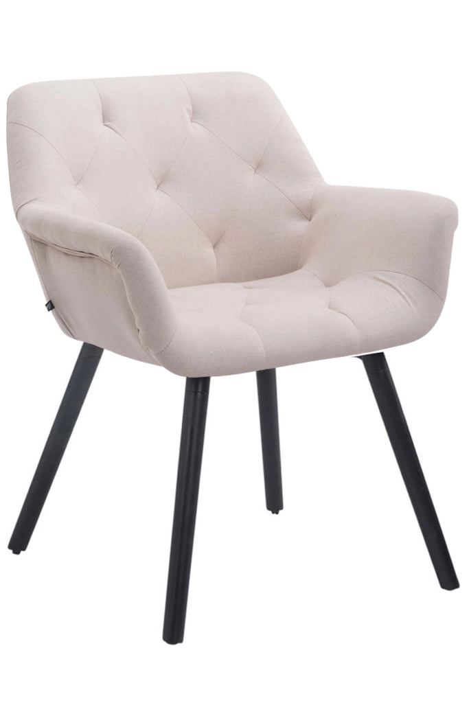 Sedia da pranzo CASSIDY in tessuto Beige,nero