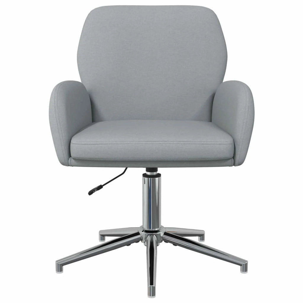 Sedie da scrivania girevoli 2 pz 54 x 58 x 90 cm Grigio Chiaro 3428295