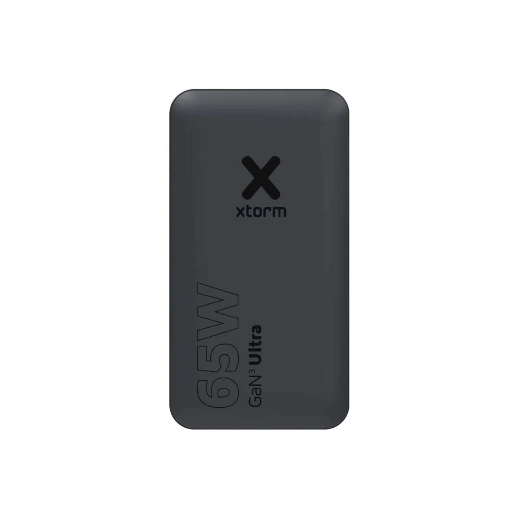 Caricatore da Viaggio USB-C PD 65W USB-A QC 4.0 GaN3 Ultra con Cavo USB-C 1m Nero Xtorm