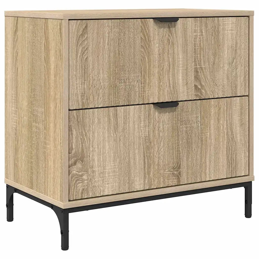 Comodino-Tavolino da notte rovere sonoma 63.5 x 36 x 61 cm Legno multistrato