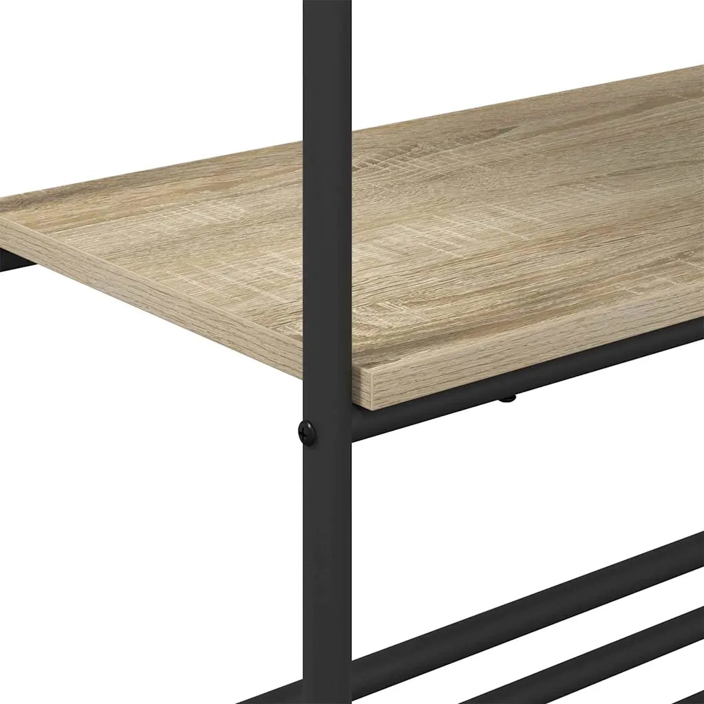 vidaXL Ripiano per vestiti con mensole rovere sonoma 60 x 30 x 171 cm