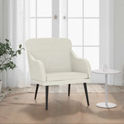 Poltrona-Poltroncina-Divano Sedia Crema 63x76x80 cm Velluto