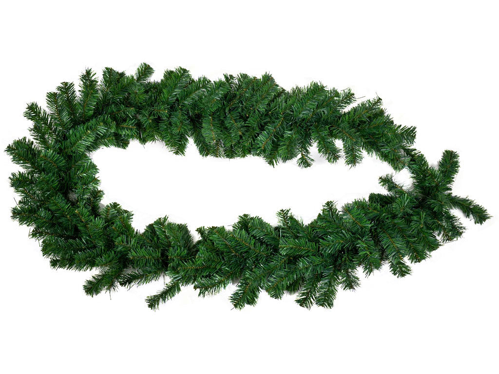 Ghirlanda di Natale Artificiale 270 cm 240 Aghi in PVC Verde