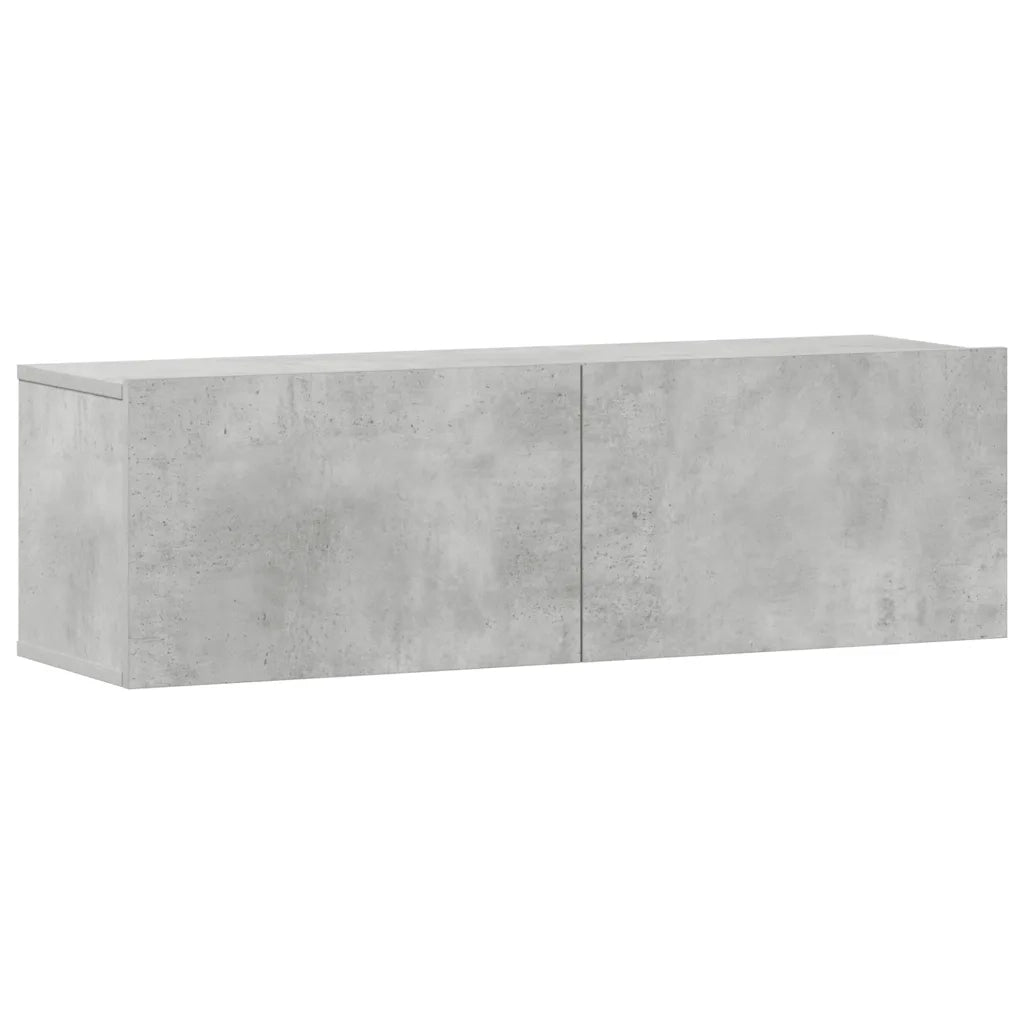 Set di Mobili Porta TV 3 pz Grigio Cemento in Legno Multistrato 3114481